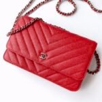 Ch@nel Wallet On Chain-Silver Hardware-19*12*3.5CM