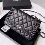 Ch@nel Wallet On Chain-Silver Hardware-19*12*3.5CM