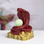 十二生肖幸運朱砂紅蛇風水擺件——象徵智慧、財富與守護的擺飾（提供兩種尺寸） - Image 2